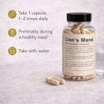 Lion’s Mane capsules how to use MB Superfoods dosage instructions supplement bottle