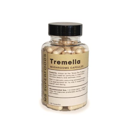 Tremella fuciformis extract capsules MB Superfoods bottle 120 capsules snow fungus supplement