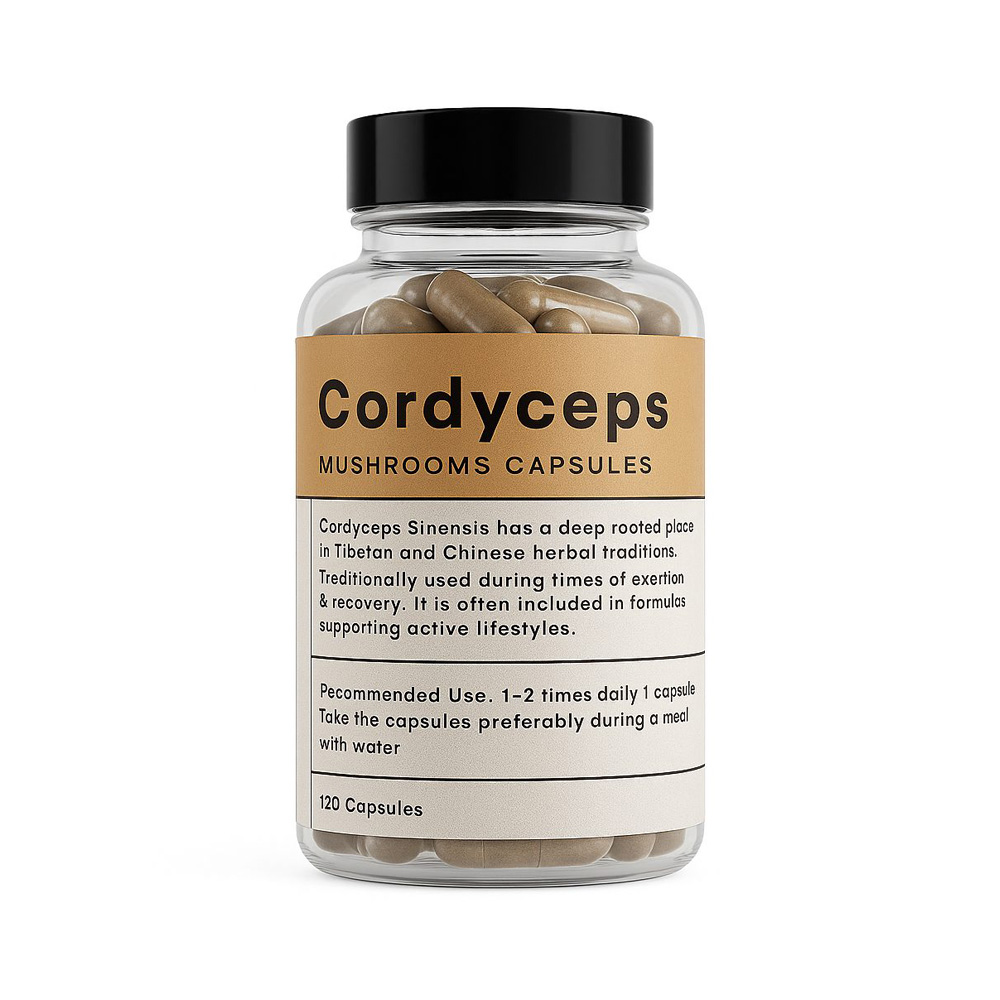 Cordyceps-1 Cordyceps extract capsules MB Superfoods bottle 120 capsules functional mushroom supplement
