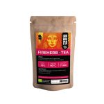 Shamanita FireHerb BIO Tea pouch with natural herbal ingredients and brewing instructions.
