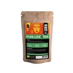 Shamanita Pure Life BIO Tea pouch with tropical herbal ingredients and brewing instructions.