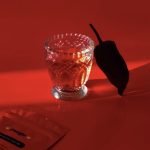 FUEGO tea served in glass with chilli romantic aphrodisiac herbal tea