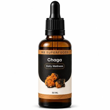 MB Superfoods Chaga Extract Drops 50ml premium full-spectrum Chaga mushroom extract with ultrasound-assisted extraction