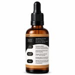 MB Superfoods Chaga Extract Drops 50ml side label showing Inonotus obliquus extract, liquid extract format, vegan formula and premium quality features