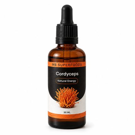 MB Superfoods Cordyceps Extract Drops 50ml premium full-spectrum mushroom extract with ultrasound-assisted extraction