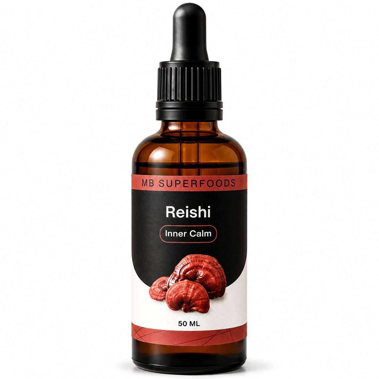 MB Superfoods Reishi Extract Drops 50ml MB Superfoods Reishi Extract Drops 50ml premium full-spectrum Reishi mushroom extract with ultrasound-assisted extraction